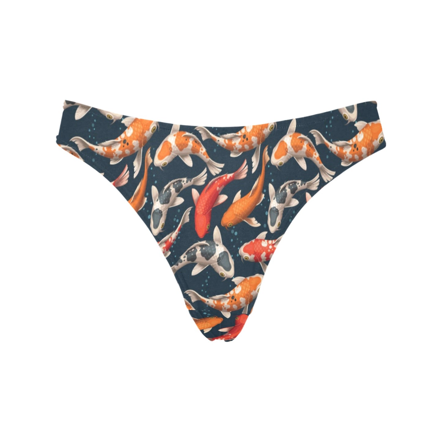 Koi Carp Cute Design Themed Print Women's Thongs