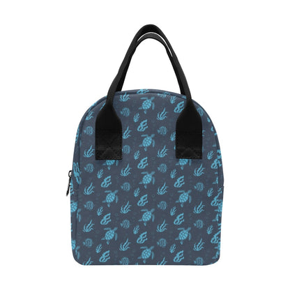 Sea Turtle Print Design LKS307 Insulated Lunch Bag