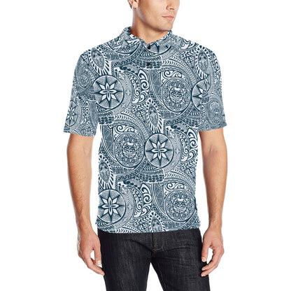 Samoan Pattern Print Design LKS306 Men Polo Shirt
