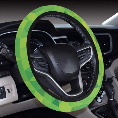 Geometric Print Design LKS402 Steering Wheel Cover with Elastic Edge