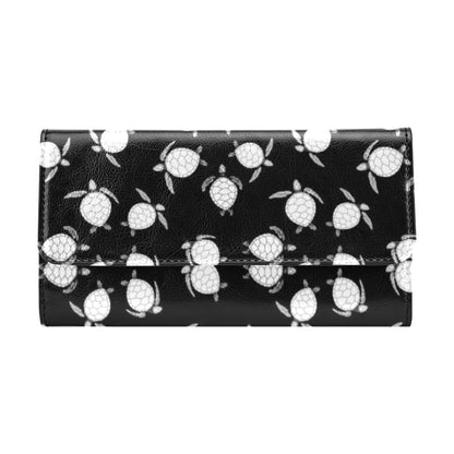 Sea Turtle Print Design LKS303 Women's Trifold Wallet