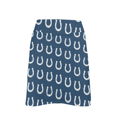 Horseshoe Print Design LKS301 17" Golf & Pickleball Skort with Pockets