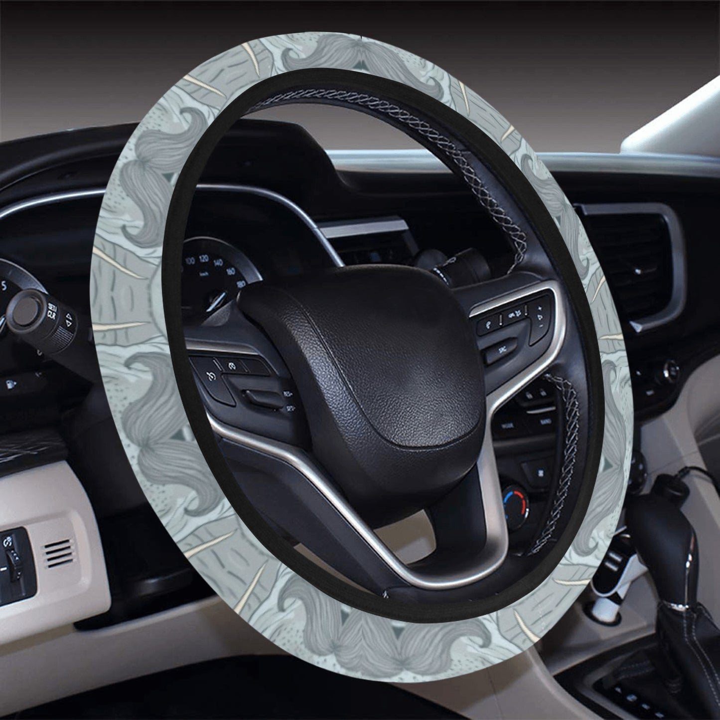Walrus Print Design LKS402 Steering Wheel Cover with Elastic Edge
