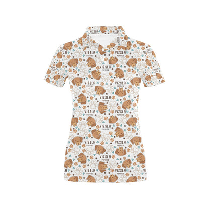 Vizslas Print Design LKS301 Women's Polo Shirt