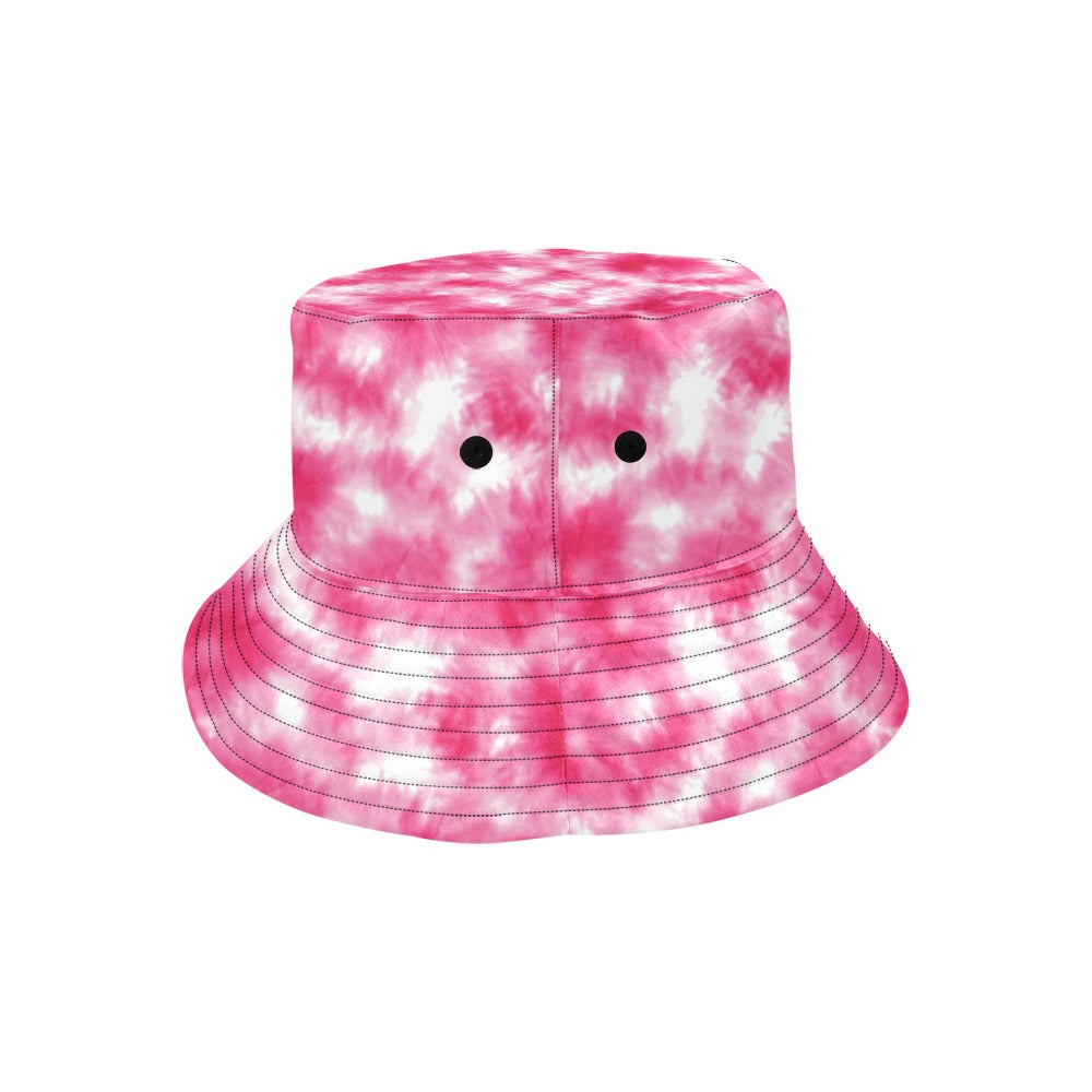 Tie Dye Pink Print Design LKS304 Unisex Bucket Hat