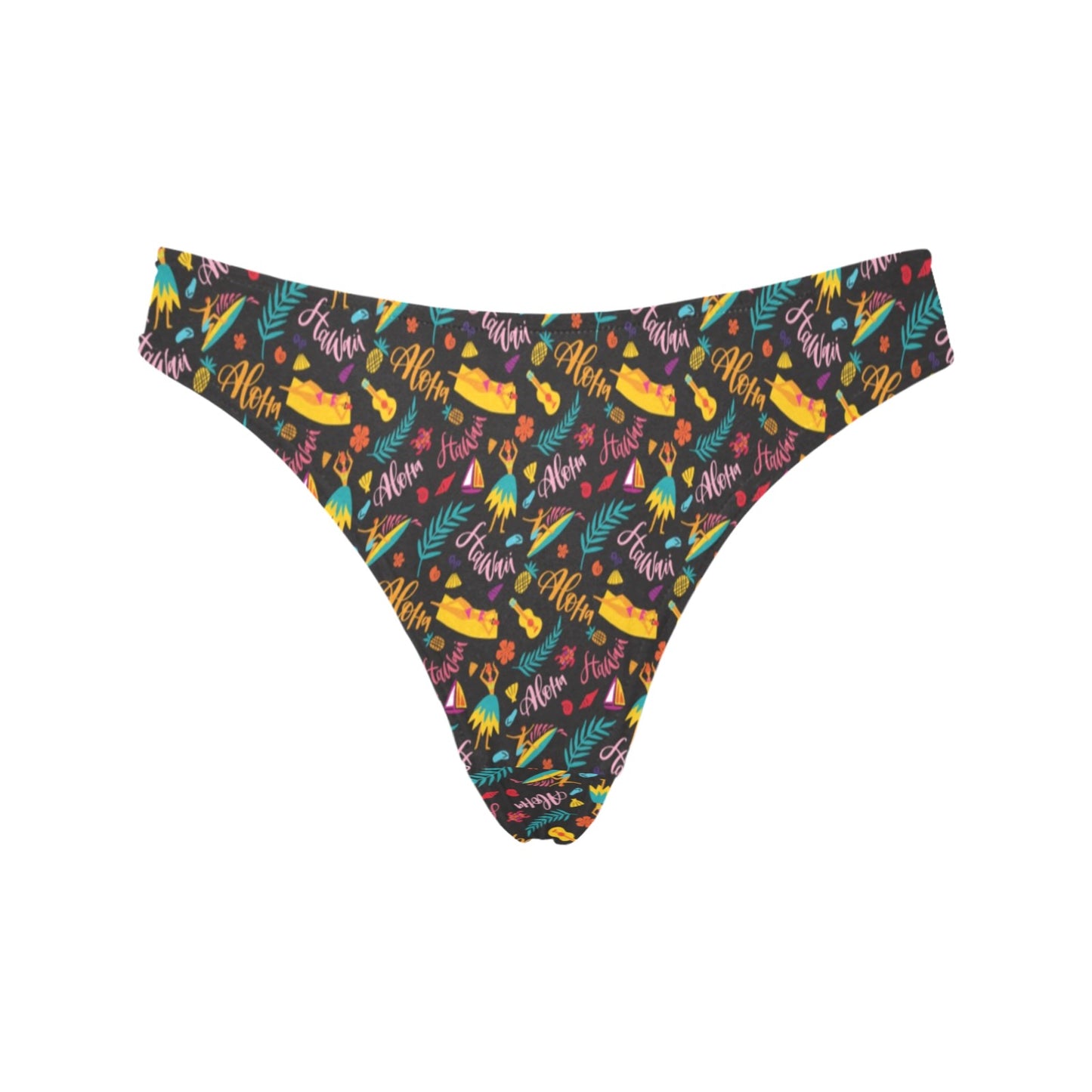 Aloha Hawaii Summer Design Themed Print Women's Thongs