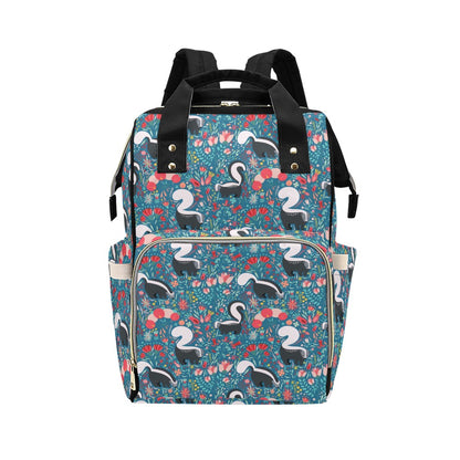 Skunk Print Design LKS302 Diaper Bag Backpack