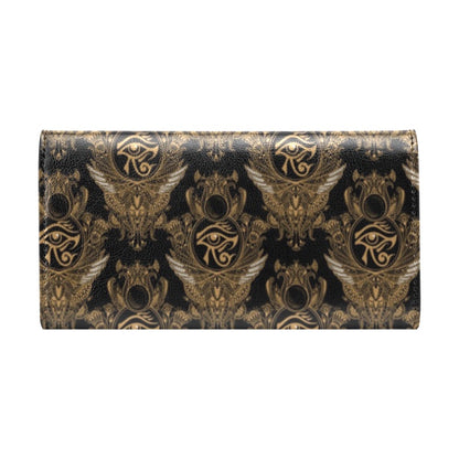 Eye of Horus Mandala Style Women's Trifold Wallet