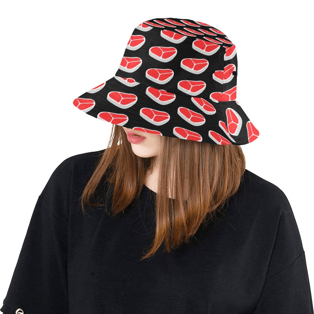 Steak Print Design LKS303 Unisex Bucket Hat