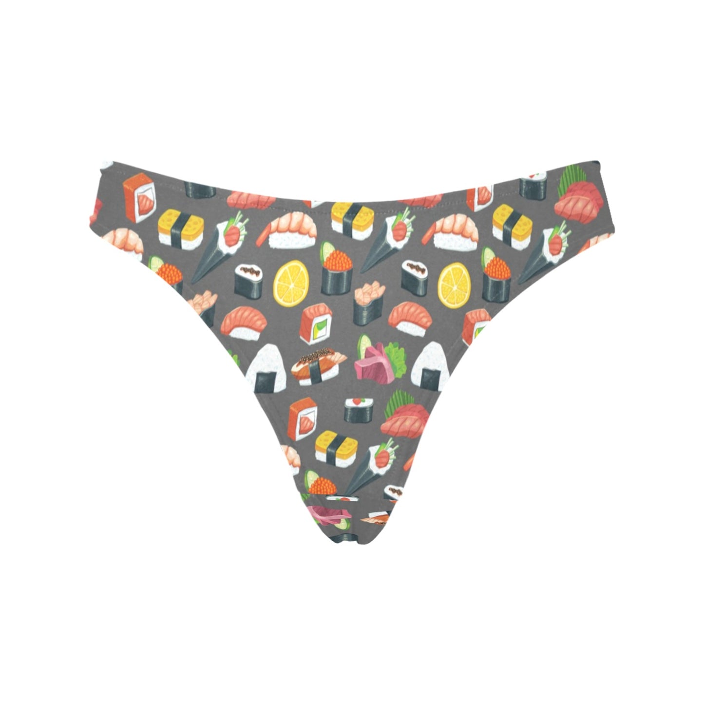 Sushi Pattern Print Women's Thongs