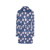 Sakura Print Design LKS306 Women's Fleece Robe