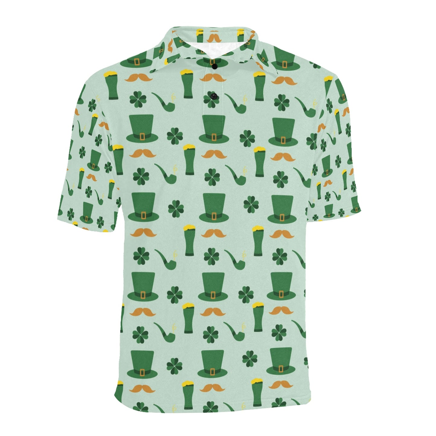 St Patricks Day Print Design LKS304 Men Polo Shirt