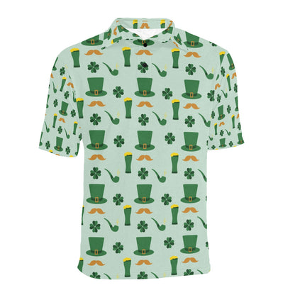 St Patricks Day Print Design LKS304 Men Polo Shirt