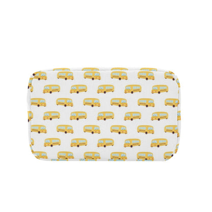 School Bus Print Design LKS306 Insulated Lunch Bag