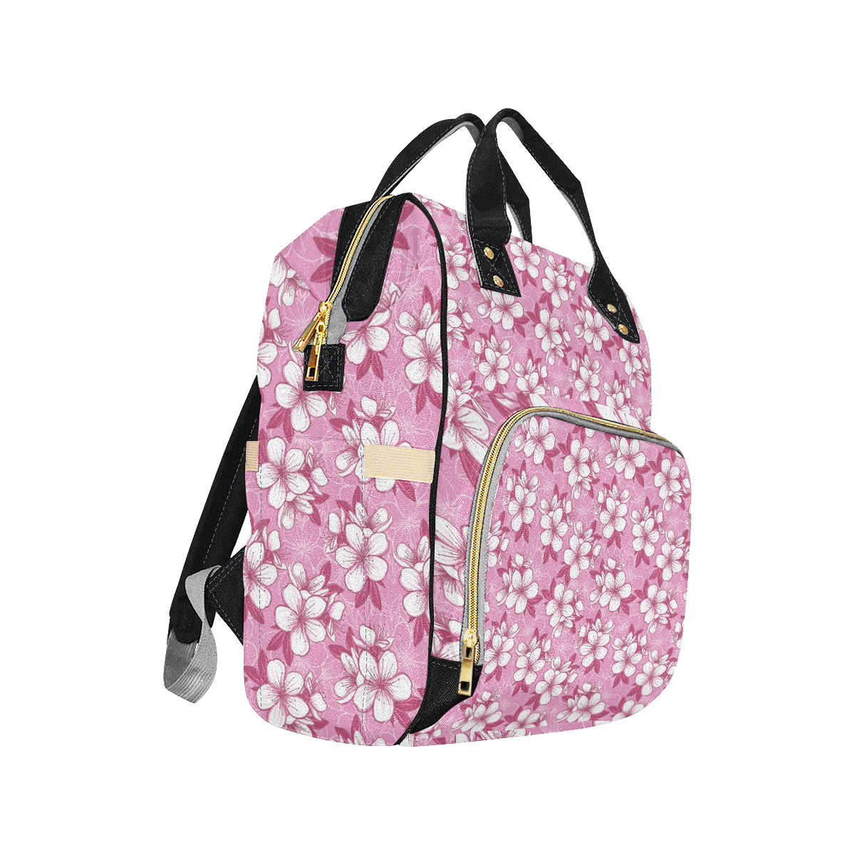 Cherry Blossom Pattern Print Design CB02 Diaper Bag Backpack