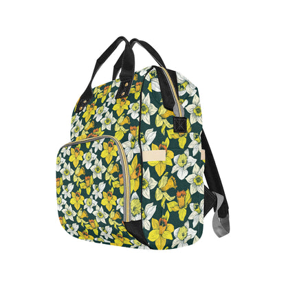 Daffodils Pattern Print Design DF02 Diaper Bag Backpack