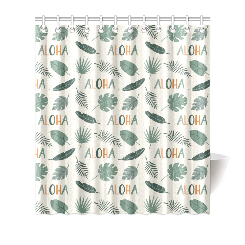 Aloha Hawaii Pattern Print Design 05 Shower Curtain