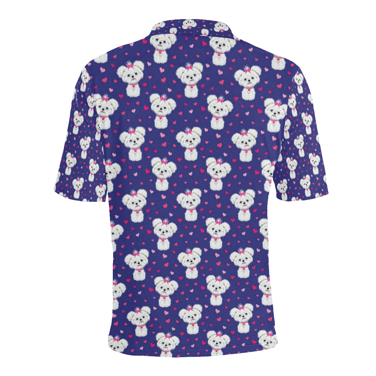Maltese Pattern Print Design 02 Men Polo Shirt