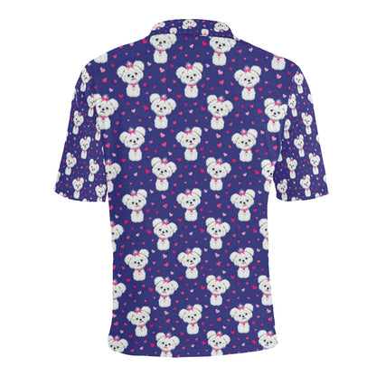 Maltese Pattern Print Design 02 Men Polo Shirt
