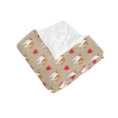Bulldogs Pattern Print Design 02 Premium Quilt