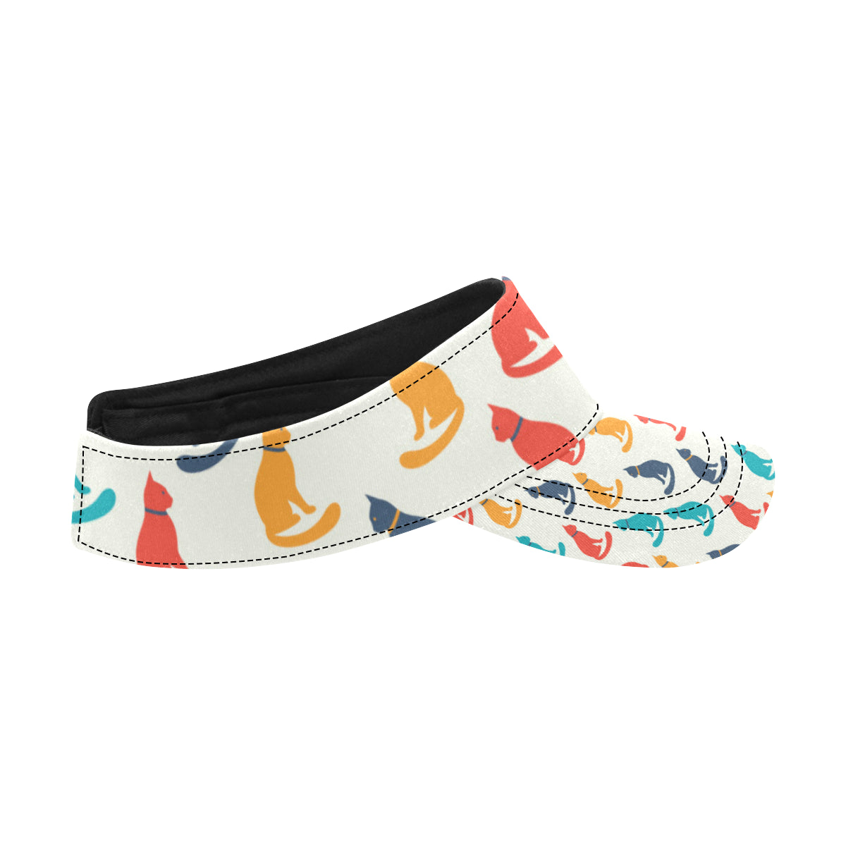 Cat Pattern Print Design 03 Unisex Sun Visor