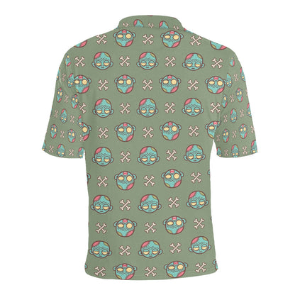 Zombie Print Design LKS301 Men Polo Shirt