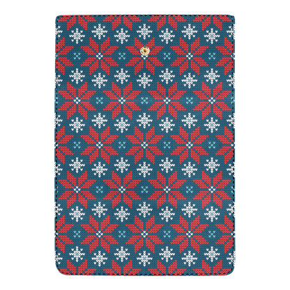 Poinsettia Pattern Print Design A02 Women's Trifold Wallet