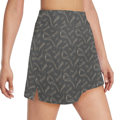 Steak Print Design LKS302 17" Golf & Pickleball Skort with Pockets