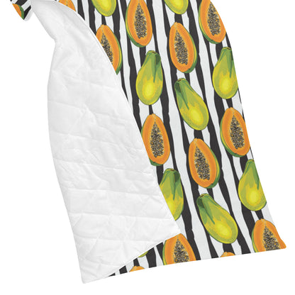 Papaya Pattern Print Design PP01 Premium Quilt