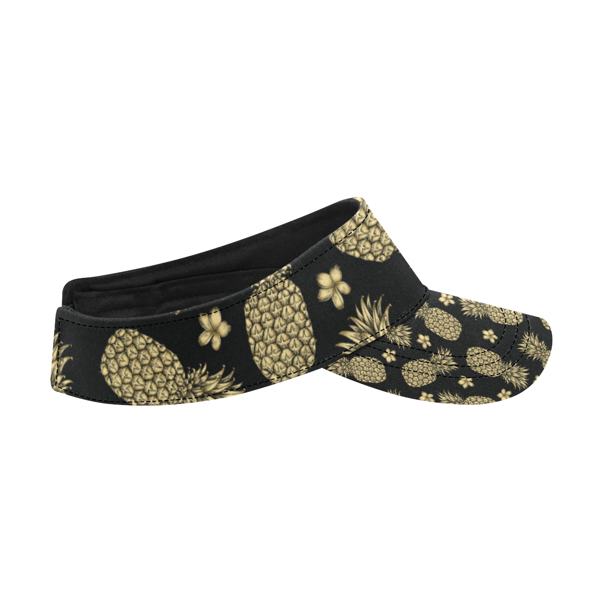 Gold Pineapple Hibiscus Unisex Sun Visor
