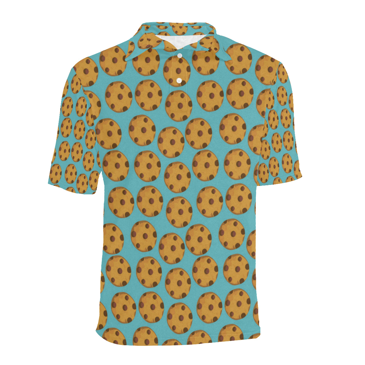 Cookie Pattern Print Design 01 Men Polo Shirt