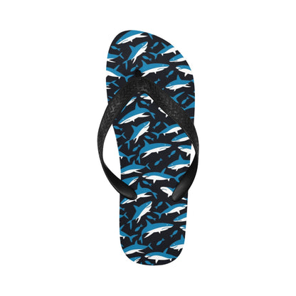 Shark Print Design LKS303 Flip Flops