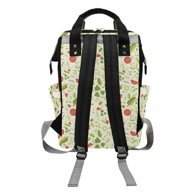 Salad Vegetable Print Design LKS302 Diaper Bag Backpack