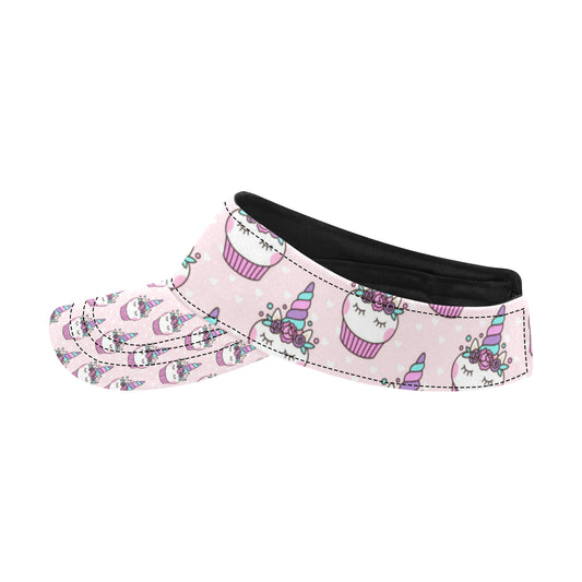 Cupcakes Unicorn Print Pattern Unisex Sun Visor