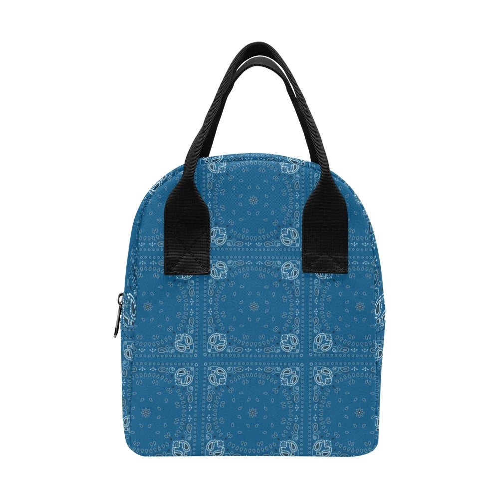 Bandana Blue Print Design LKS301 Insulated Lunch Bag