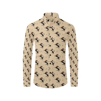 Ancient Greek Print Design LKS3011 Men's Long Sleeve Dress Shirt