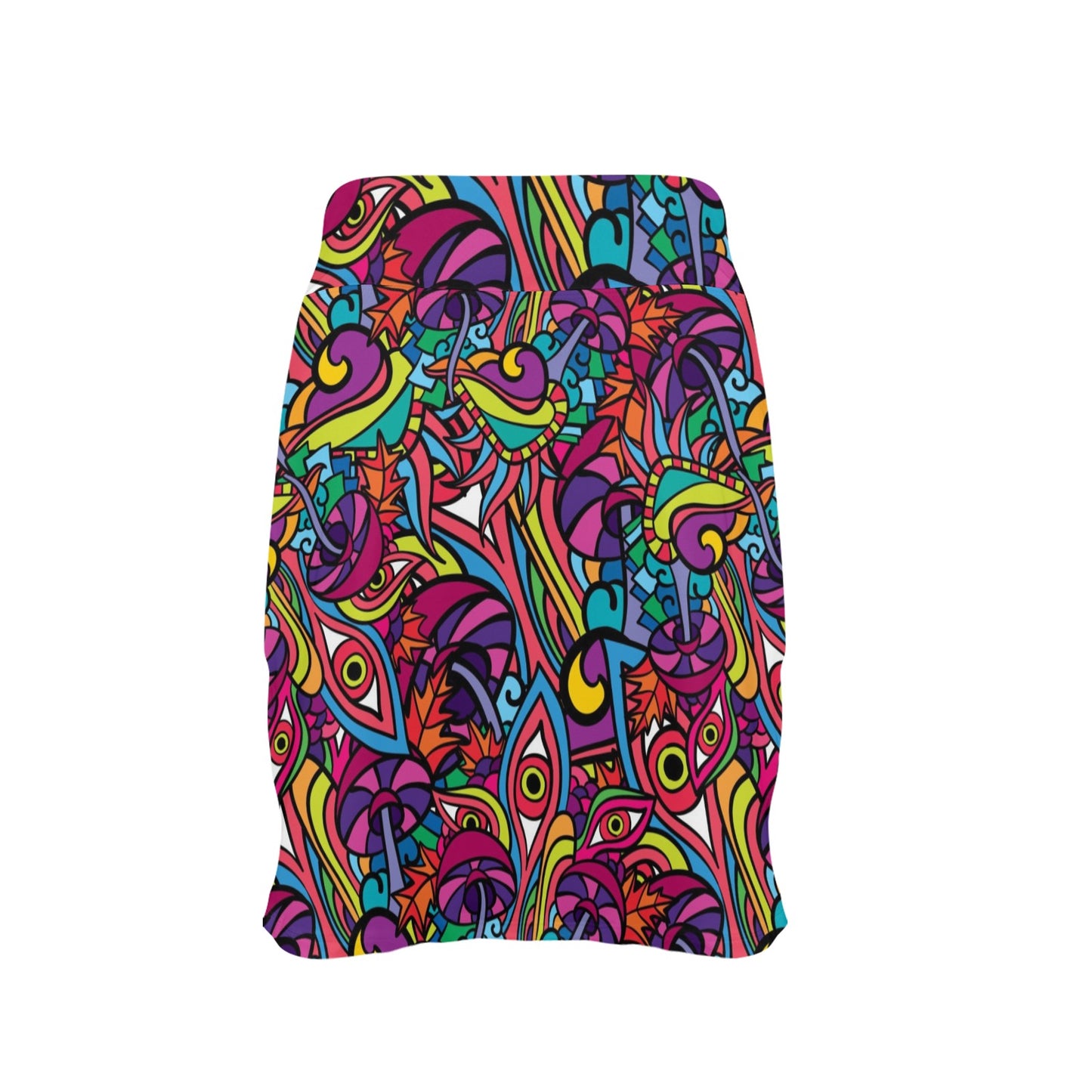 Trippy Print Design LKS302 17" Golf & Pickleball Skort with Pockets