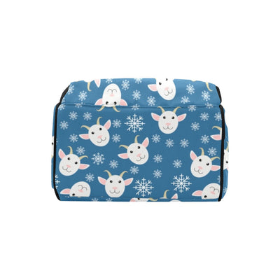 Goat Print Design LKS402 Diaper Bag Backpack