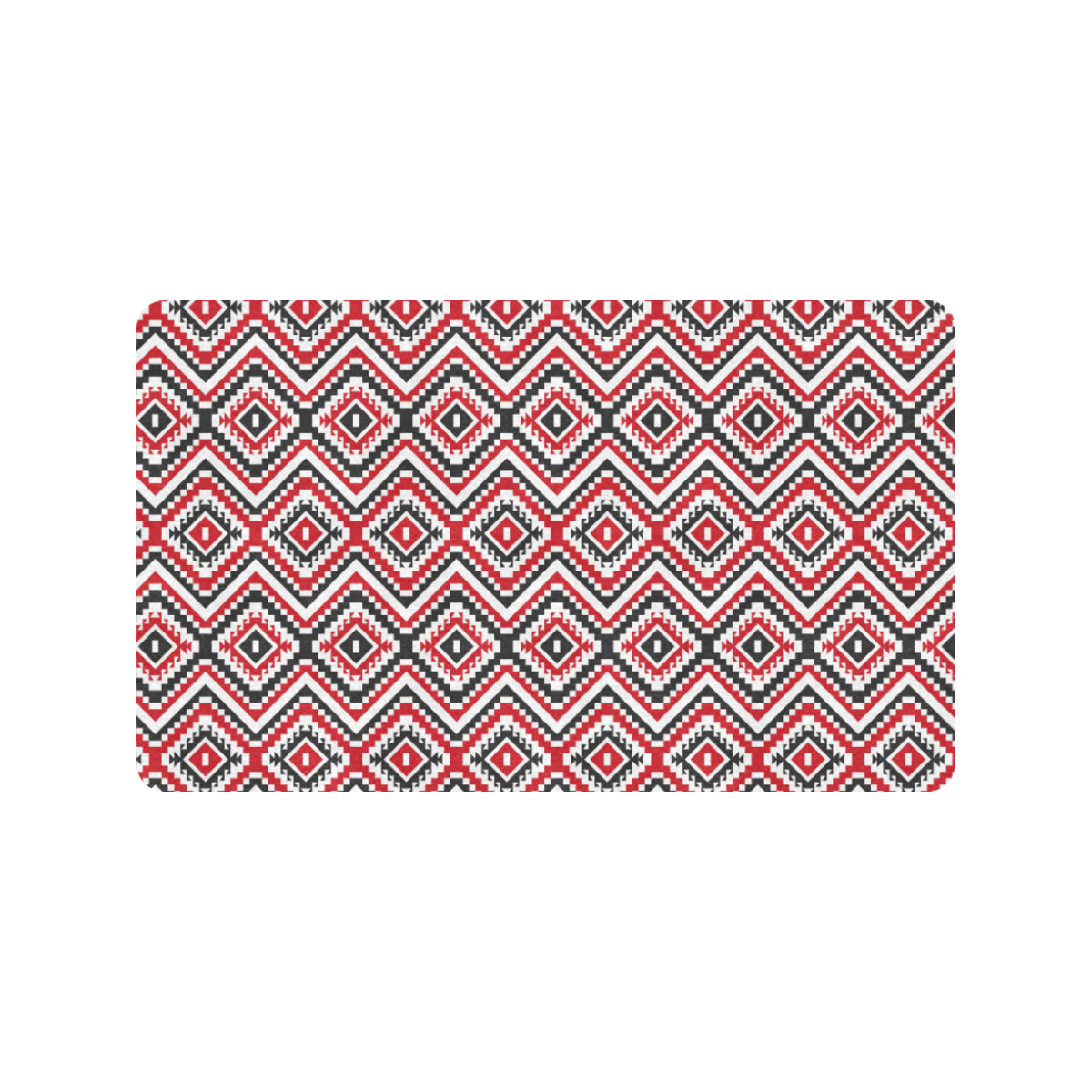 Native American Themed Tribal Print Rubber Doormat
