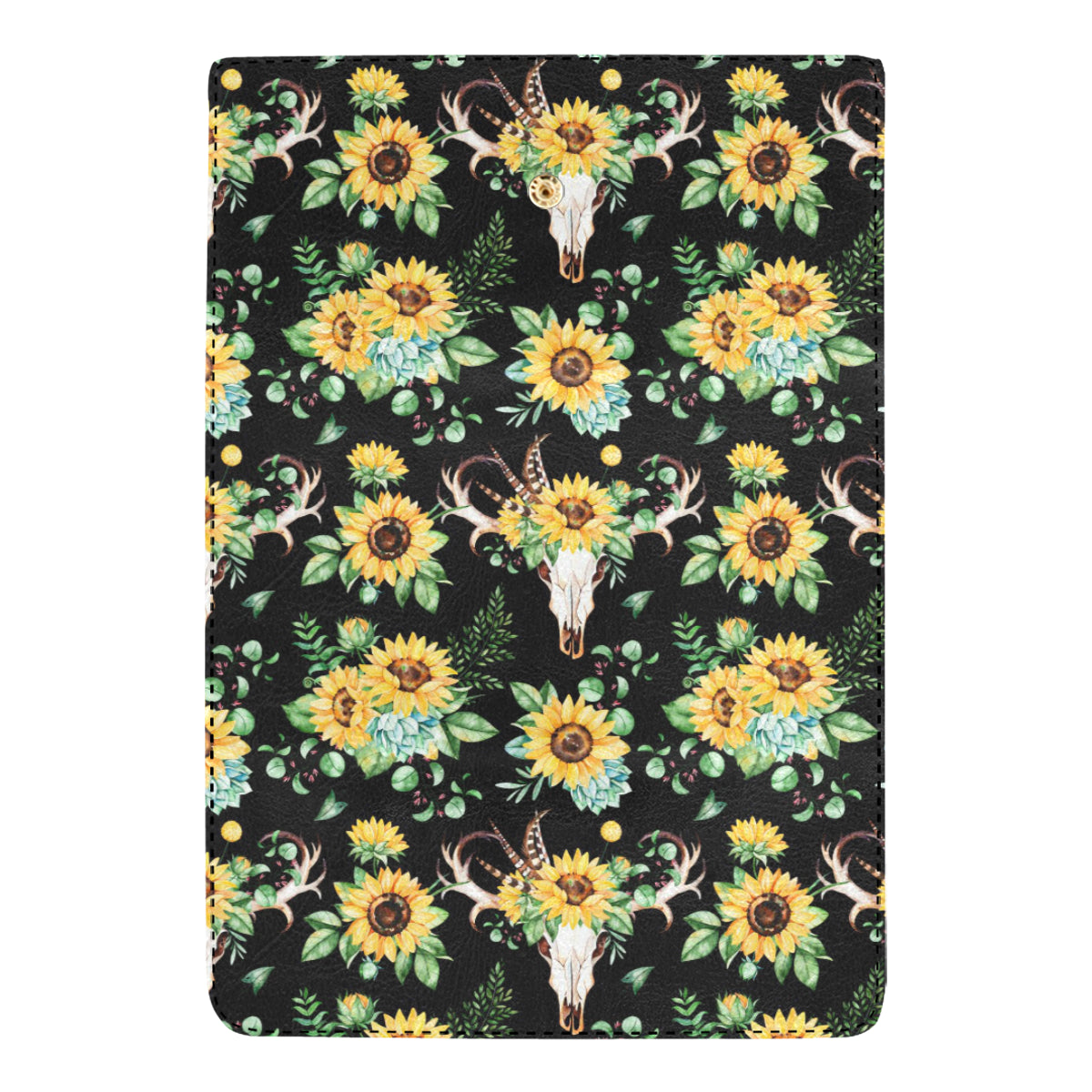 Sunflower Pattern Print Design SF08 Women's Trifold Wallet