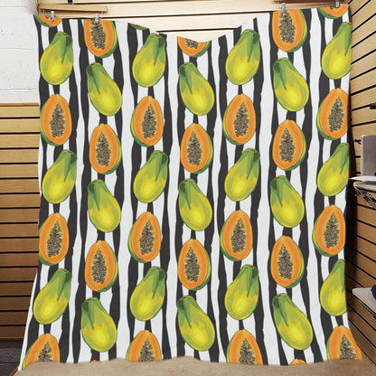 Papaya Pattern Print Design PP01 Premium Quilt