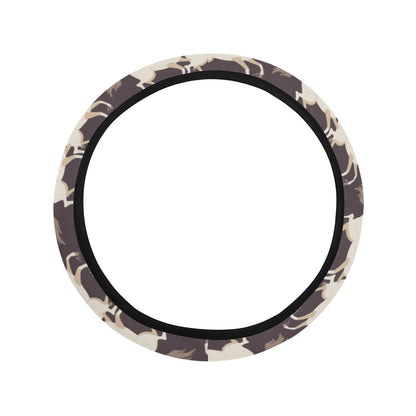 Horse Print Design LKS304 Steering Wheel Cover with Elastic Edge