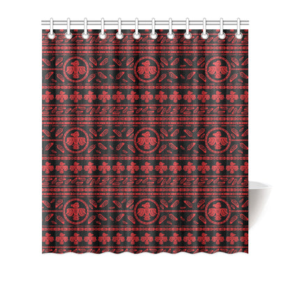 Native American Eagle Themed Print Shower Curtain