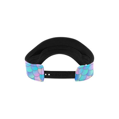 Mermaid Scales Pastel Pattern Print Design 07 Unisex Sun Visor