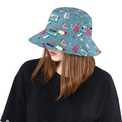 Sewing Equipment Print Design LKS301 Unisex Bucket Hat