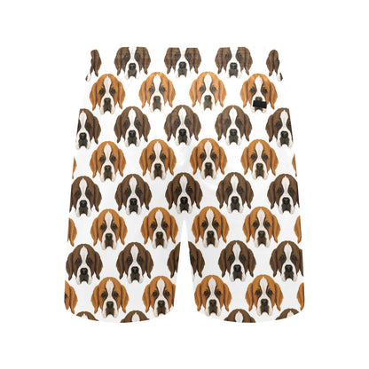 St Bernards Print Design LKS301 Men's Swim Trunks Beach Shorts