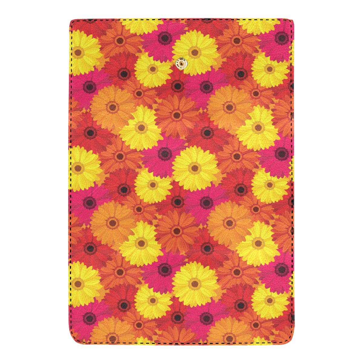 Gerberas Pattern Print Design GB05 Women's Trifold Wallet