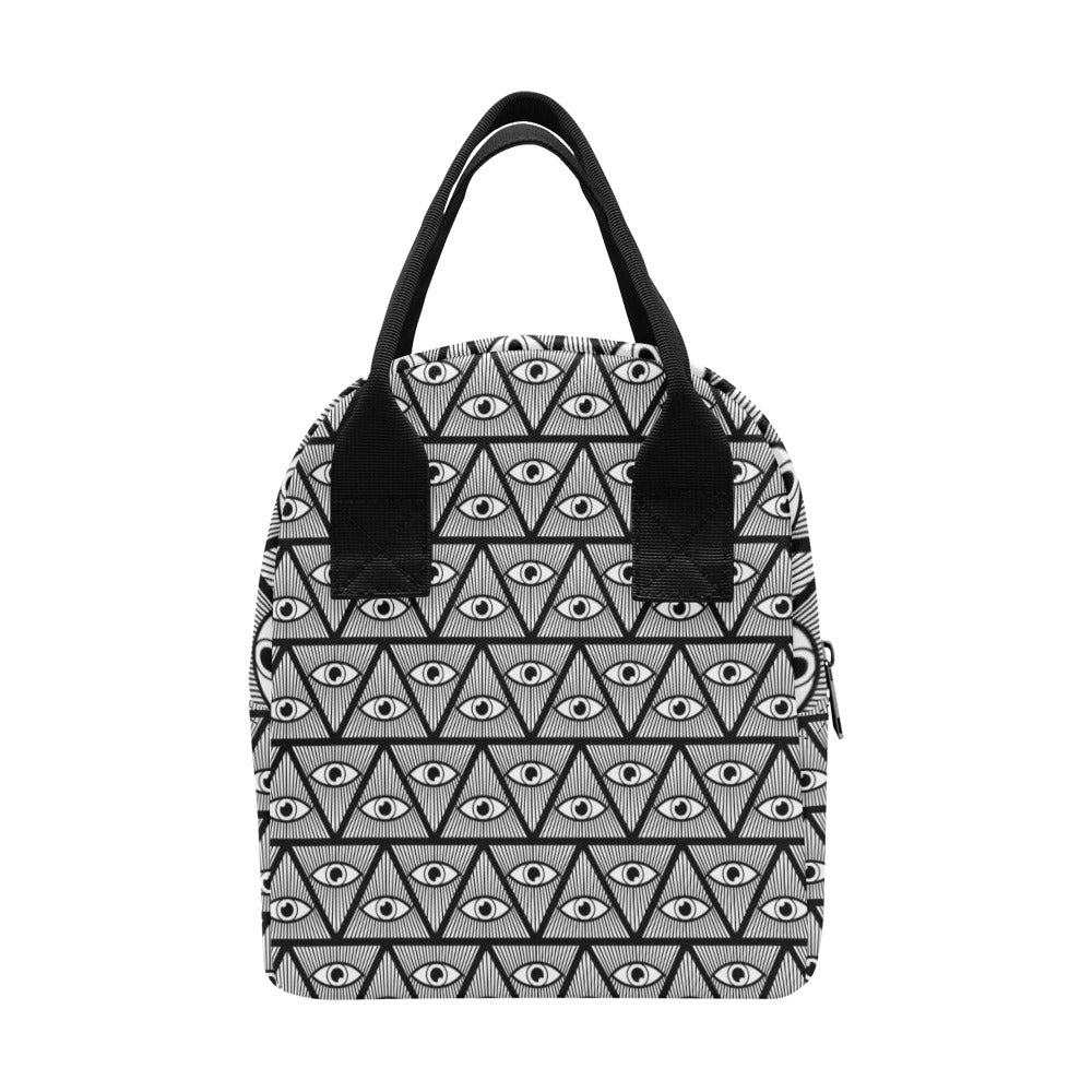 Third Eye Pattern Print Design LKS304 Insulated Lunch Bag