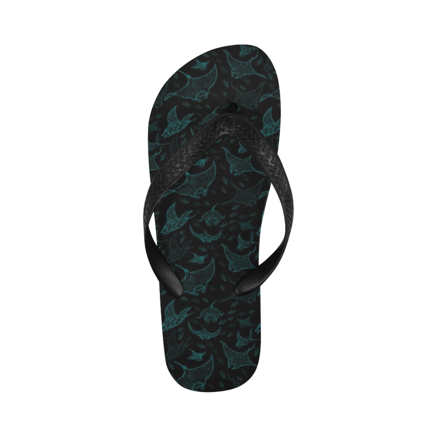 Manta Ray Print Design LKS402 Flip Flops