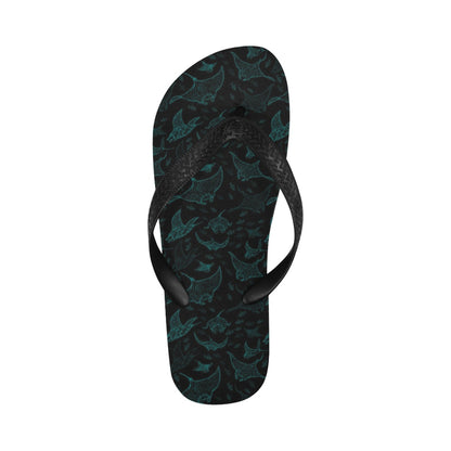 Manta Ray Print Design LKS402 Flip Flops